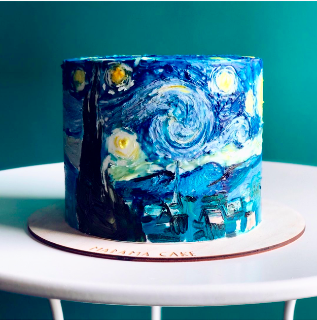 Fascinantes Cakes inspirados en Van Gogh, Vermeer, Frida Khalo - FAMA  DESCUBRIENDO HISTORIAS